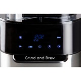 Domo Cafetière Grind and Brew DO721K, Machine à café à filtre Noir/Argent