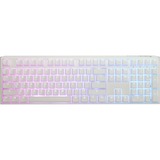 Ducky One 3 Classic White, clavier gaming Blanc/Argent, Layout BE, Cherry MX RGB Brown, LED RGB, ABS