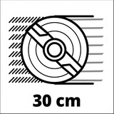 Einhell GE-CM 18/30 Li-Solo Tondeuse à gazon poussée Batterie Noir, Rouge Rouge/Noir, Tondeuse à gazon poussée, 150 m², 30 cm, 3 cm, 7 cm, 25 L