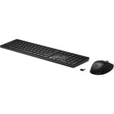 HP 650 set de bureau sans fil Noir, Layout BE (AZERTY), Plunger, 100%, 1200 - 4000 ppp
