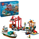 LEGO City - Le port et le navire marchand, Jouets de construction 60422