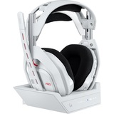 Logitech G Astro A50 LIGHTSPEED sans fil  + station de base (Gen 5) casque gaming over-ear Blanc, Xbox, PS5, OC/Mac,Nintendo Switch, Bluetooth / USB-C