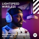 Logitech G Astro A50 LIGHTSPEED sans fil  casque gaming over-ear Blanc, Station de base (Gen 5), PC, Xbox, PS5, Nintendo Switch, Bluetooth / USB-C