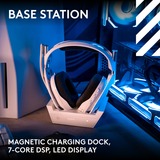 Logitech G Astro A50 LIGHTSPEED sans fil  casque gaming over-ear Blanc, Station de base (Gen 5), PC, Xbox, PS5, Nintendo Switch, Bluetooth / USB-C