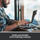 Logitech M185, Souris Rouge, 1000 dpi, Vente au détail