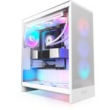 NZXT H7 Flow RGB ( 2024 )  boîtier midi tower Blanc | 2x USB-A | 1x USB-C | RGB | Window