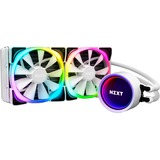 NZXT Kraken X53 RGB White 240mm, Watercooling Blanc, Connecteur de ventilateur PWM à 4 broches