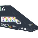 ARCTIC Liquid Freezer III Pro 420 A-RGB, Watercooling Blanc, Connecteur de ventilateur PWM à 4 broches