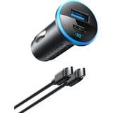 Anker 323 Car Charger (52,5W), Chargeur Noir, 1x USB-C, 1x USB-A, 52,5W