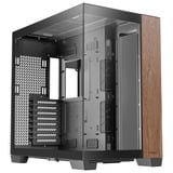 Antec C8 Wood boîtier midi tower Noir/bois | 2x USB-A | 1x USB-C | Window