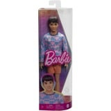 Barbie Fashionistas - Poupée Ken avec chemise des motifs colorés et des cœurs, des fleurs à la mode 