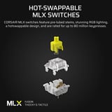 Corsair VANGUARD 96 RGB clavier gaming mécanique Noir, Layout US (QWERTY), Corsair MLX Plasma, 96%, QWERTY US, MLX Plasma, 96%, RGB, hot-swap