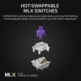 Corsair VANGUARD 96 RGB clavier gaming mécanique Noir, Layout US (QWERTY), Corsair MLX Plasma, 96%, QWERTY US, MLX Plasma, 96%, RGB, hot-swap