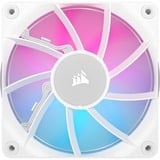 Corsair iCUE RX120 RGB Single, Ventilateur de boîtier Blanc, 4 broches PWM