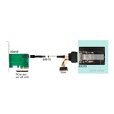 DeLOCK 2.5" Converter U.2 SFF-8639 to M.2 NVMe Key M - 7 mm, Convertisseur Noir, Key M - 7 mm