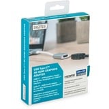 Digitus USB-C 4K HDMI Graphique, Adaptateur Blanc/Argent, 0,2 mètre