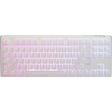 Ducky One 3 RGB TKL White, Clavier gaming Blanc/Argent, LED RGB, TKL, ABS