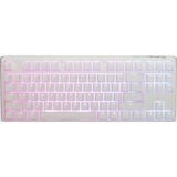 Ducky One 3 RGB TKL clavier gaming mécanique Blanc, Layout BE (AZERTY), Cherry MX RGB Brown, 80 % (TKL)