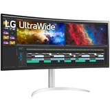 LG UltraWide 38WP85C-W, 38", Moniteur LED Blanc, 2x HDMI, DisplayPort, 2x USB-A 3.2 (5 Gbit/s), USB-C