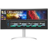 LG UltraWide 38WP85C-W, 38", Moniteur LED Blanc, 2x HDMI, DisplayPort, 2x USB-A 3.2 (5 Gbit/s), USB-C