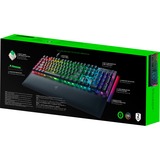 Razer BlackWidow V4 RGB clavier gaming mécanique Noir, Layout US (QWERTY), Razer certified Mechanical Green Switches, 100%