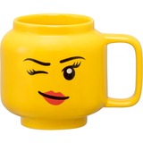 Room Copenhagen Mug LEGO en céramique - tête de fille clignotante, petit, Coupe Jaune