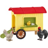 Schleich Farm World Poulailler mobile, Figurine 3 an(s), Multicolore