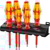 Wera 160 i/6 Jeu de tournevis Kraftform Plus Series 100 + Rack Rouge/Jaune, 6 pièces