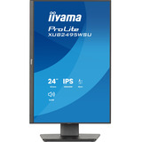 iiyama ProLite XB2495WSU-B1 24.1" Moniteur Noir, 2x DisplayPort, 1x HDMI, 1x USB-C, 3x USB-A, 100 Hz, HDMI, DisplayPort, USB, Audio