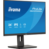 iiyama ProLite XB2495WSU-B1 24.1" Moniteur Noir, 2x DisplayPort, 1x HDMI, 1x USB-C, 3x USB-A, 100 Hz, HDMI, DisplayPort, USB, Audio