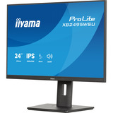 iiyama ProLite XB2495WSU-B1 24.1" Moniteur Noir, 2x DisplayPort, 1x HDMI, 1x USB-C, 3x USB-A, 100 Hz, HDMI, DisplayPort, USB, Audio