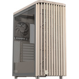 ASUS  boîtier midi tower Beige/bois | 2x USB-A | 1x USB-C | Window