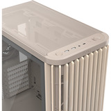 ASUS  boîtier midi tower Beige/bois | 2x USB-A | 1x USB-C | Window
