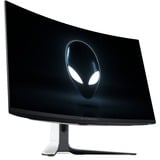 Alienware AW3225QF 32" 4K Ultra HD Moniteur gaming incurvé Blanc/noir, 1x DisplayPort, 2x HDMI, 1x USB-C, 3x USB-A, 240 Hz