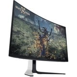 Alienware AW3225QF 32" 4K Ultra HD Moniteur gaming incurvé Blanc/noir, 1x DisplayPort, 2x HDMI, 1x USB-C, 3x USB-A, 240 Hz