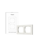 Aqara Bâti Switch H2 EU 2 groupes, Diaphragme Blanc