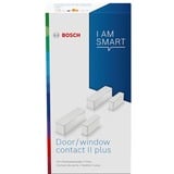 Bosch Smart Home Contacteur porte/fenêtre II plus, Détecteur d'ouverture Blanc, 2 pièces