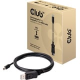 Club 3D Mini DisplayPort > Displayport 1.4 HBR3, Câble Noir, 2 mètres