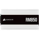 Corsair RM850 White (2021) alimentation  Blanc, 4x PCIe, Full kabel-management