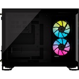Corsair  boîtier mini tower Noir | 2x USB-A | 1x USB-C | RGB | Window