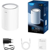 Cudy BE3600 (1-Pack), Routeur maillé Blanc, Routeur mesh Wi-Fi 7