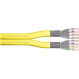 Digitus Câble d’installation à paire torsadée CAT 7A, S/FTP, AWG 22/1, FRNC-C; LSZH-3 Jaune, S/FTP, AWG 22/1, FRNC-C; LSZH-3, 500 m, Cat7a, S/FTP (S-STP)