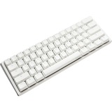 Ducky One 3 Mini White RGB clavier gaming mécanique Blanc, Layout BE (AZERTY), Cherry MX Red Silent, 60 %, LED RGB, 60%, ABS