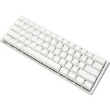 Ducky One 3 Mini White, clavier gaming Blanc/Argent, Layout BE, Cherry MX Red Silent, LED RGB, 60%, ABS