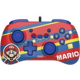 HORI Horipad Mini - Mario, Manette de jeu Bleu/Rouge, Nintendo Switch