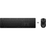 HP 495C set de bureau sans fil Noir, Layout BE (AZERTY), BE (AZERTY), 4000 dpi, sans fil, Bluetooth