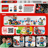LEGO 72043, Super Mario - Mario & Standard Kart, Jouets de construction 