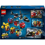LEGO City - Remix d'hélicoptères, de camions de pompiers et de sous-marins, Jouets de construction 60462 | set de 3 véhicules modulaires