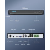 Reolink RLN36, Enregistreur vidéo en réseau Noir, 36 canaux, Jusqu'à 48 To