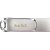 SanDisk Ultra Dual Drive Luxe lecteur USB flash 128 Go USB Type-A / USB Type-C 3.2 Gen 1 (3.1 Gen 1) Acier inoxydable, Clé USB Argent, 128 Go, USB Type-A / USB Type-C, 3.2 Gen 1 (3.1 Gen 1), 150 Mo/s, Pivotant, Acier inoxydable
